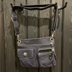 Roots Tribe Leather Crossbody Purse